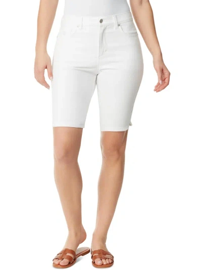 Shop Gloria Vanderbilt Amanda Womens High Rise Knee-length Bermuda Shorts In White