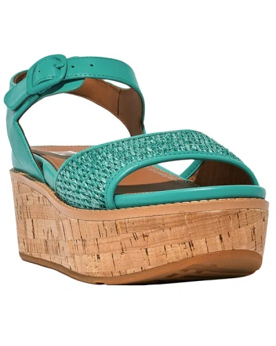 Shop Fitflop Eloise Leather Sandal In Blue