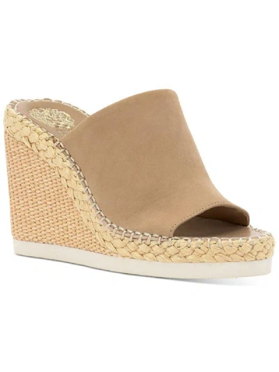 Vince Camuto Brissia Womens Padded Insole Espadrille Wedge Sandals In Multi