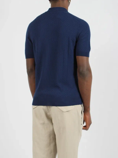 Shop Tagliatore 3d Knit Polo Shirt