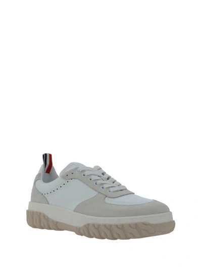 Shop Thom Browne Letterman Trainer W/ Cable Knit Sole In