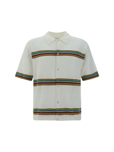 Shop Paul Smith Mens Knitted Ss Shirt