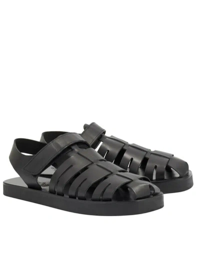 Shop Ancient Greek Sandals Tilemachos Sandals Shoes In Black