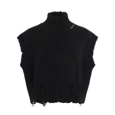 Shop Marni Distressed Sweater Vest