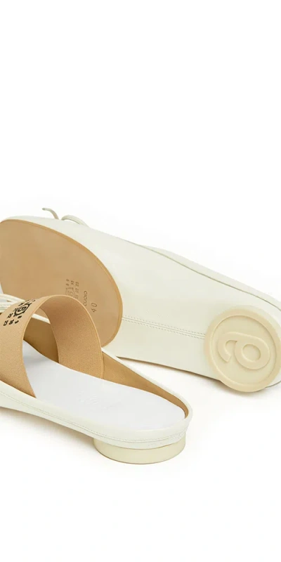 Shop Mm6 Maison Margiela Anatomic Leather Slip-on Ballet Flats