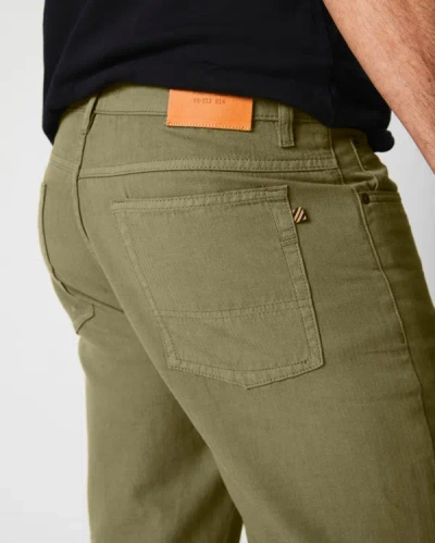 Shop Billy Reid Cotton Linen 5 Pocket Pant In Olive