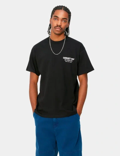 Shop Carhartt -wip Less Troubles T-shirt (loose) In Black