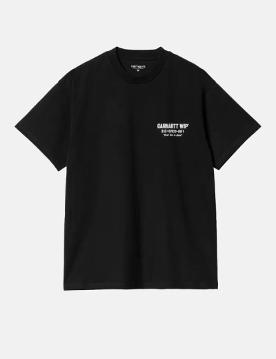 Shop Carhartt -wip Less Troubles T-shirt (loose) In Black
