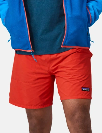 Shop Patagonia Baggies Lights Shorts (6.5 In) In Red