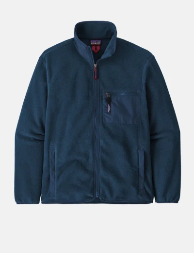 Shop Patagonia Synch Jacket In Navy Blue