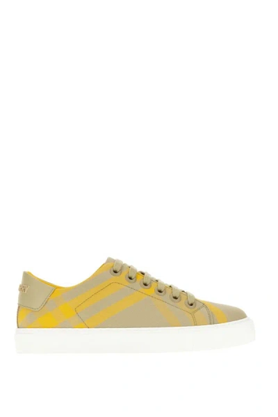 Shop Burberry Sneakers In Hunter Ip Check