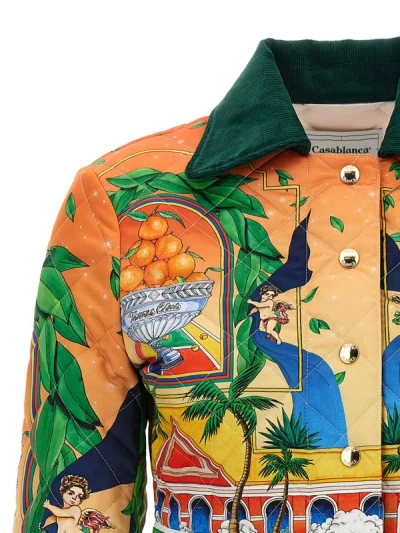 Shop Casablanca 'triomphe D'orange' Jacket In Multicolor