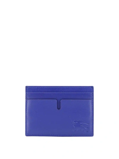 Shop Burberry Card Holder In Blue