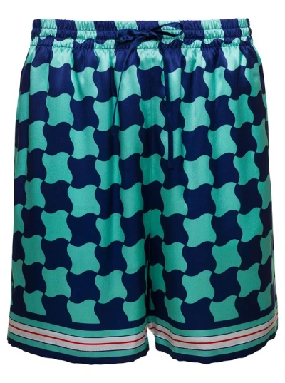 Shop Casablanca Shorts In Blue