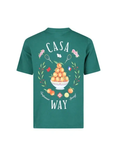 Shop Casablanca T-shirts And Polos In Green