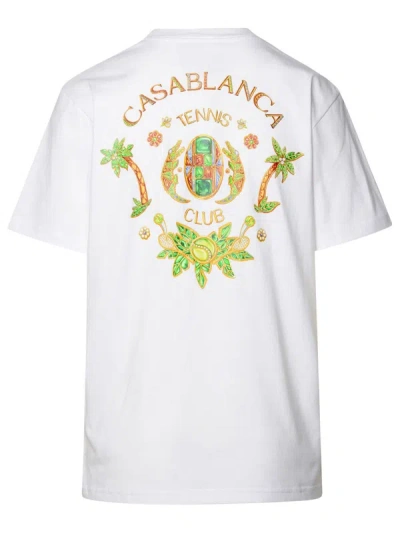 Shop Casablanca 'joyaux D'afrique' White Organic Cotton T-shirt