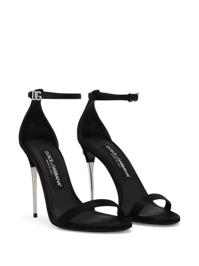 Shop Dolce & Gabbana Keira 105mm Sandals In Black