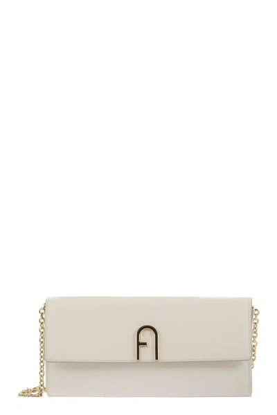 Shop Furla Flow - Mini Shoulder Bag In White