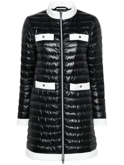 Shop Herno Stand-up Collar Down Jacket In Black