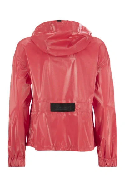 Shop Herno Paradise Pink Lady Bird Laminar Casual Jacket In Fuchsia