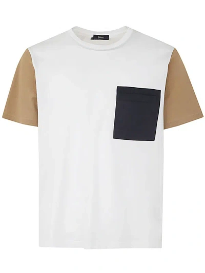 Shop Herno Colorblock T-shirt Clothing In White