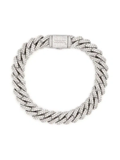 Shop Darkai Mini Prong Pave Bracelet Accessories In White