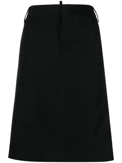 Shop Dsquared2 Deana Side Open Back Skirt Clothing In Black