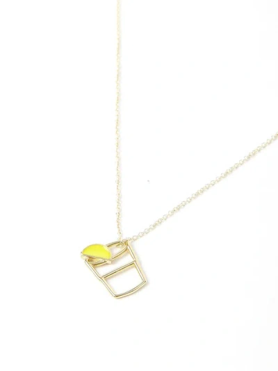 Shop Alíta Tequila Necklace In Gold