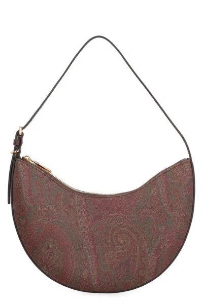 Shop Etro Essential Hobo Bag In Brown