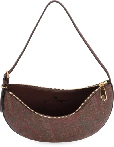 Shop Etro Essential Hobo Bag In Brown