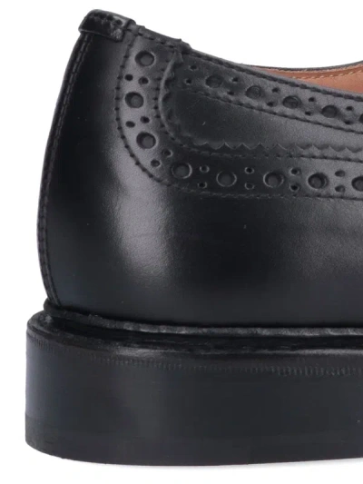 Shop Tricker's Flat Shoes In Black