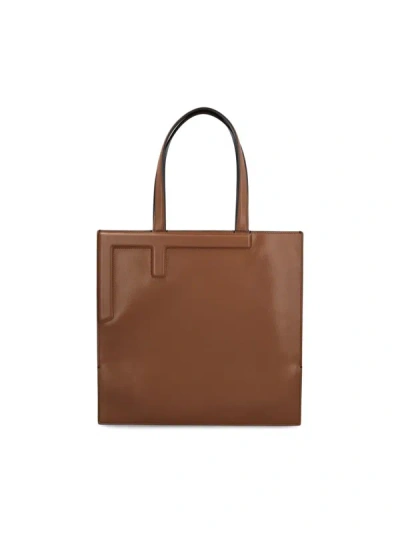 Shop Fendi Handbags In Gianduia+nro+bc Ice