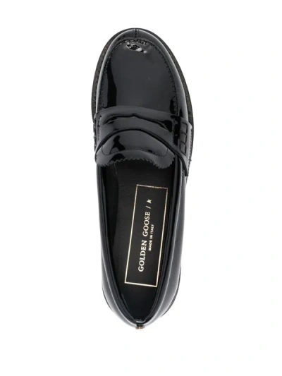 Shop Golden Goose Jerry Loafer Patent Upper Shoes In Black