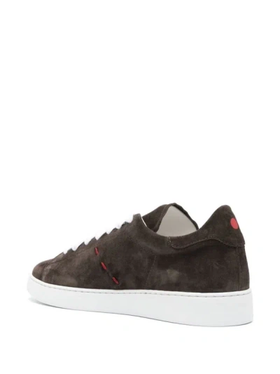 Shop Kiton Sneakers Shoes In Brown