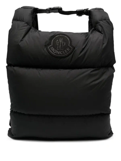 Shop Moncler Legere Backpack Bags In Black