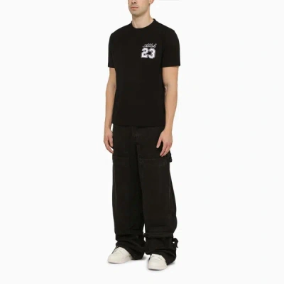 Shop Off-white ™ Slim T-shirt With Logo 23 In Black
