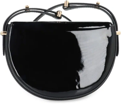 Shop Prada Patent Shoulder Bag In Black