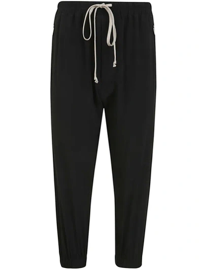 Shop Rick Owens Cropped Track Pants Clothing In Black