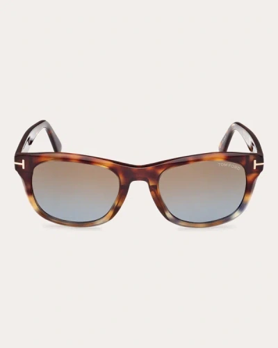 Shop Tom Ford Women's Havana Kendel Square Sunglasses In Brown