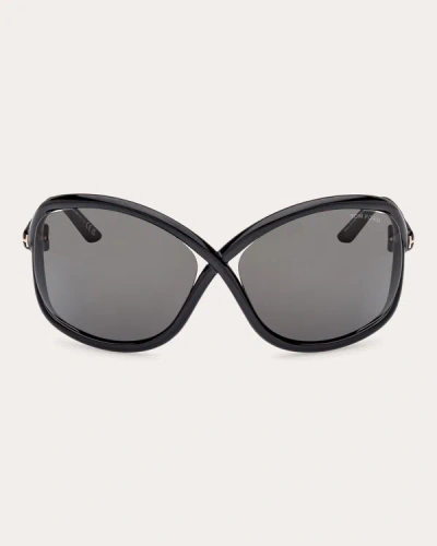 Shop Tom Ford Women's Black Bettina Butterfly Sunglasses