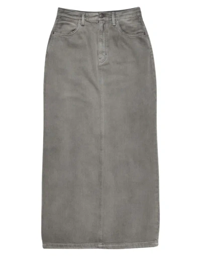 Shop Acne Studios Skirts In Anthracite