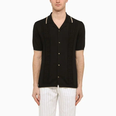 Shop Brunello Cucinelli Short-sleeved Cardigan In Black