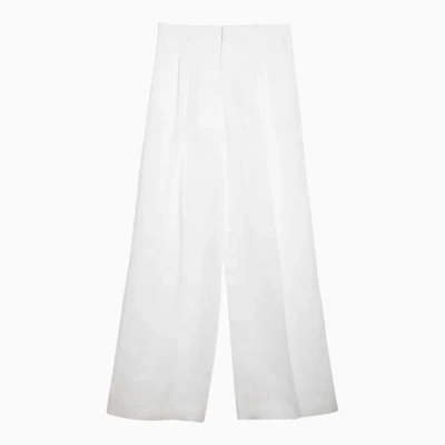 Shop Chloé Wide Trousers In In White