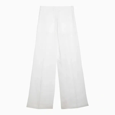 Shop Chloé Wide Trousers In In White