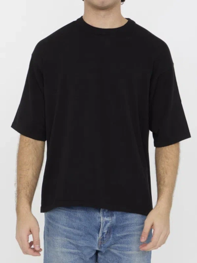 Shop Roberto Collina Cotton T-shirt In Black
