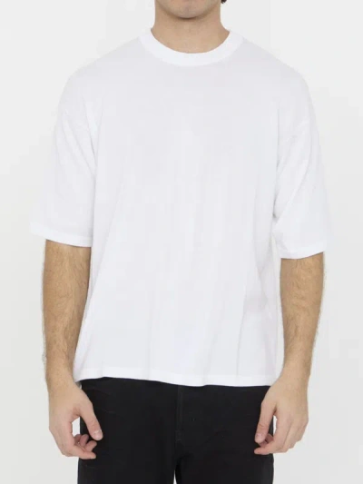 Shop Roberto Collina Cotton T-shirt In White