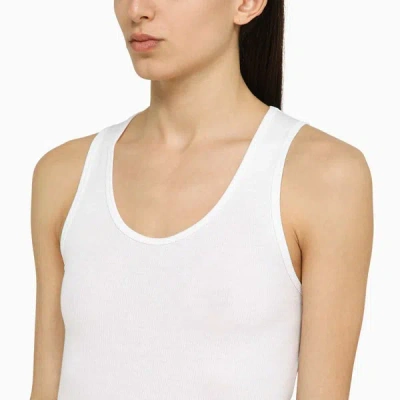 Shop Wardrobe.nyc Crew-neck Tank Top In White