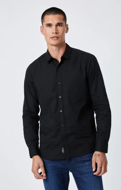 Mavi Button Up-long Sleeve Shirt In Black In Black