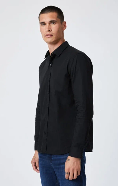 Mavi Button Up-long Sleeve Shirt In Black In Black