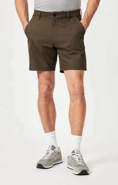 Shop Mavi Darren Chino Shorts In Khaki True Move